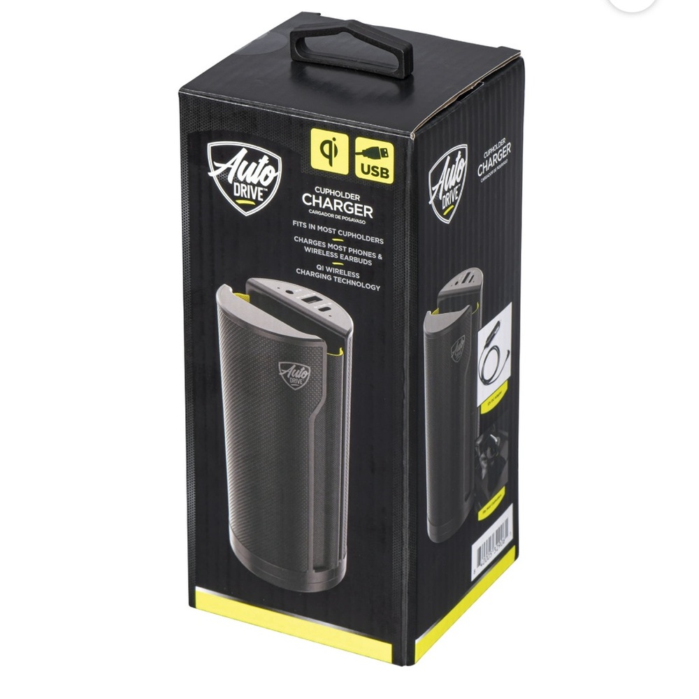 Auto Drive Cupholder Wireless Charger, Universal Compatibility